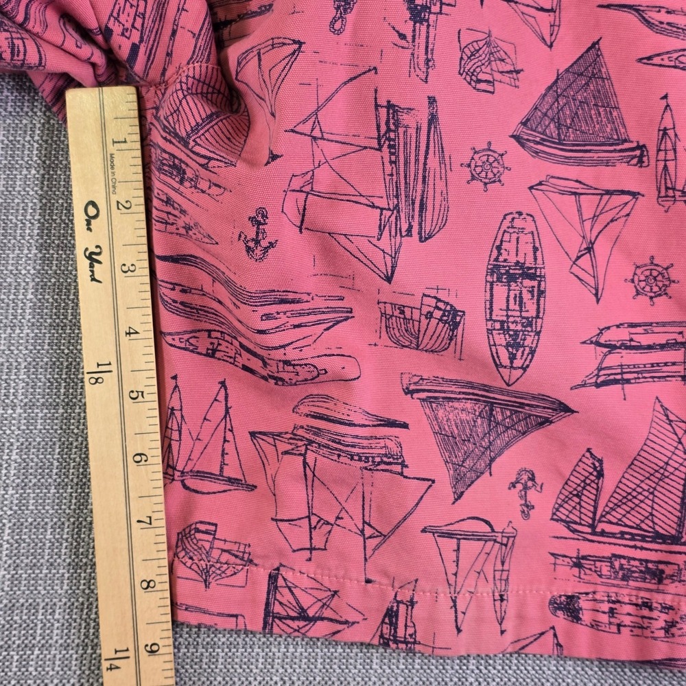 Polo Ralph Lauren Shorts Mens 36 Sailboat Graphic Pink Straight Fit Nautical - Picture 10 of 16